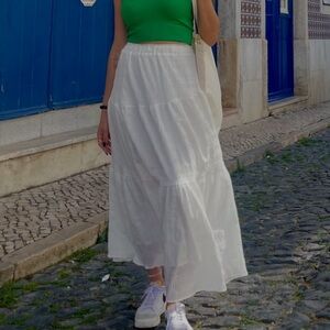 White Maxi Skirt